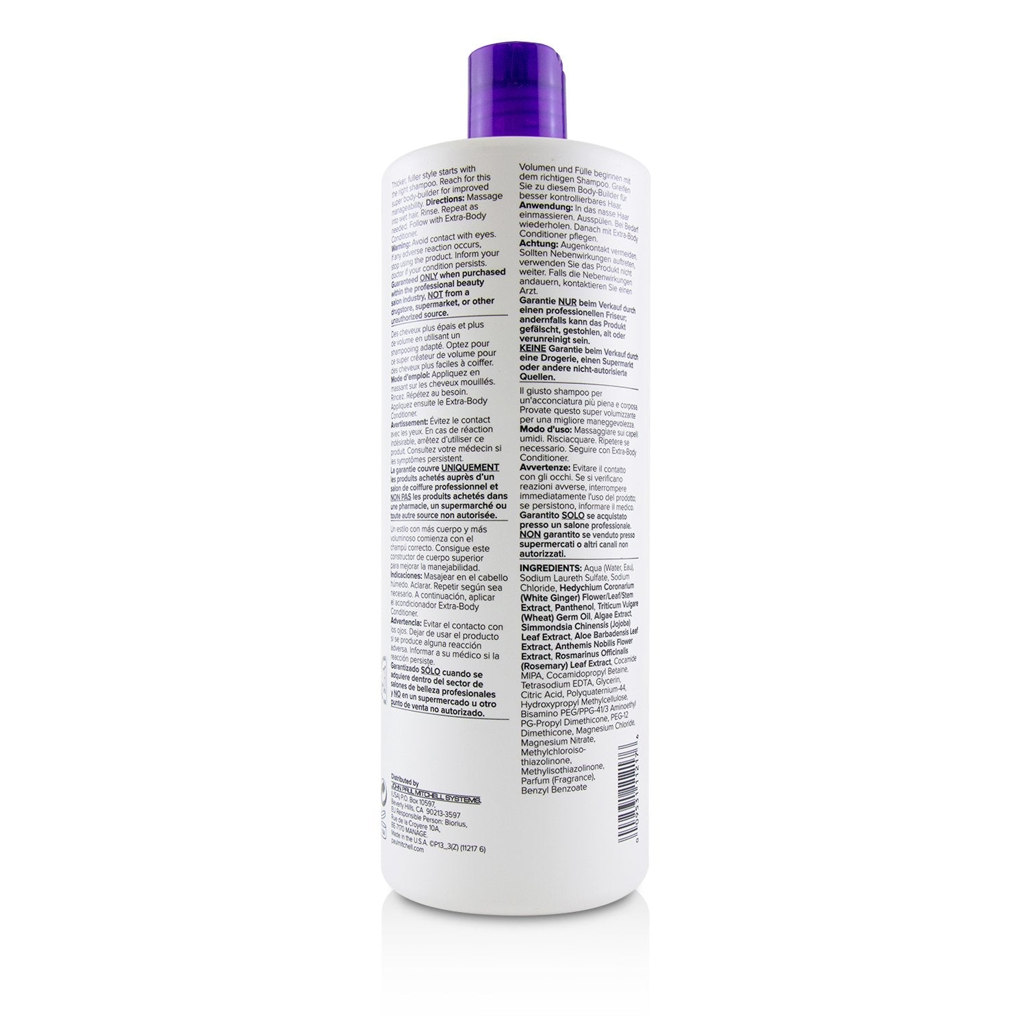 Paul Mitchell Extra-Body Shampoo (Thickens - Volumizes)  1000ml/33.8oz