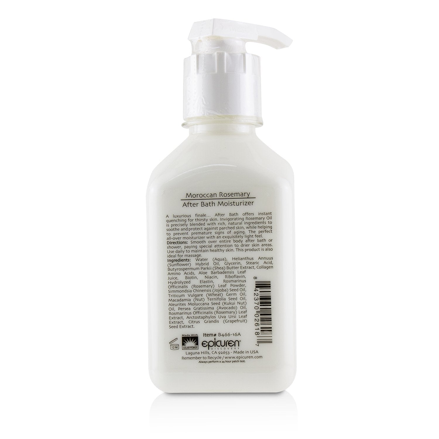 Epicuren After Bath Moisturizer - Moroccan Rosemary  500ml/16oz