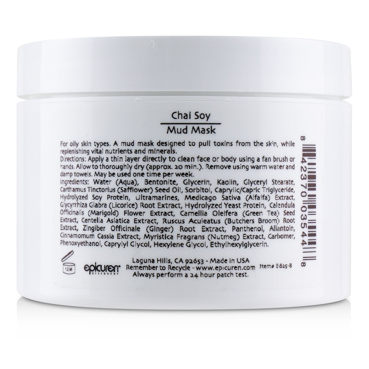 Epicuren Chai Soy Mud Mask - For Oily Skin Types (Salon Size)  250ml/8oz