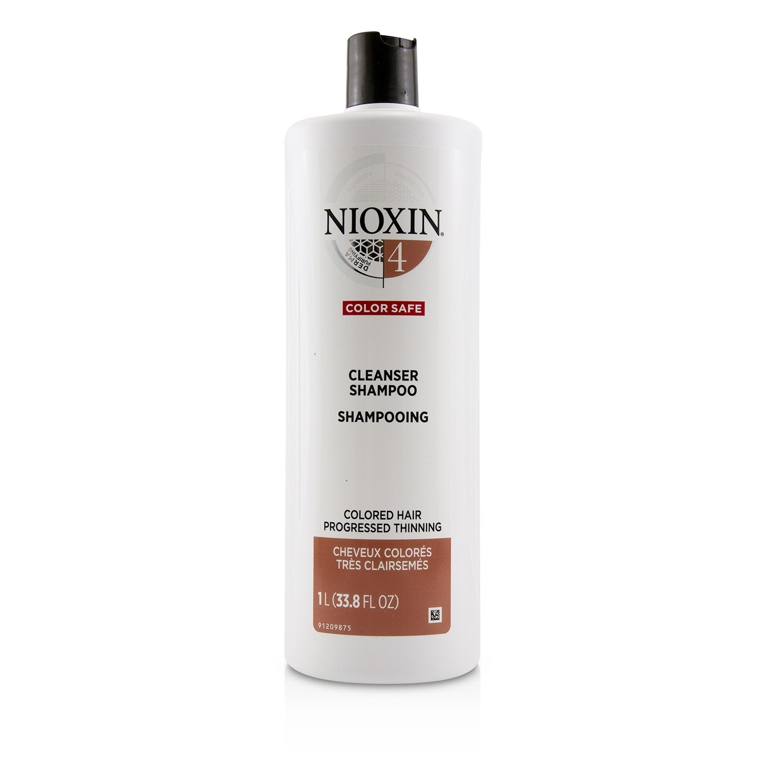 Nioxin Derma Purifying System 4 Cleanser Shampoo (Colored Hair, Progressed Thinning, Color Safe)  1000ml/33.8oz