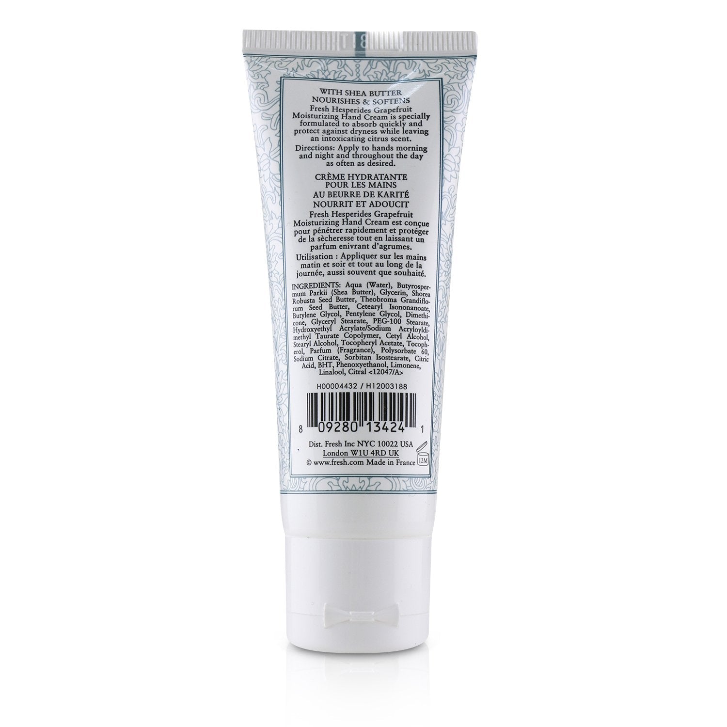 Fresh Hesperides Grapefruit Moisturiszing Hand Cream  30ml/1oz