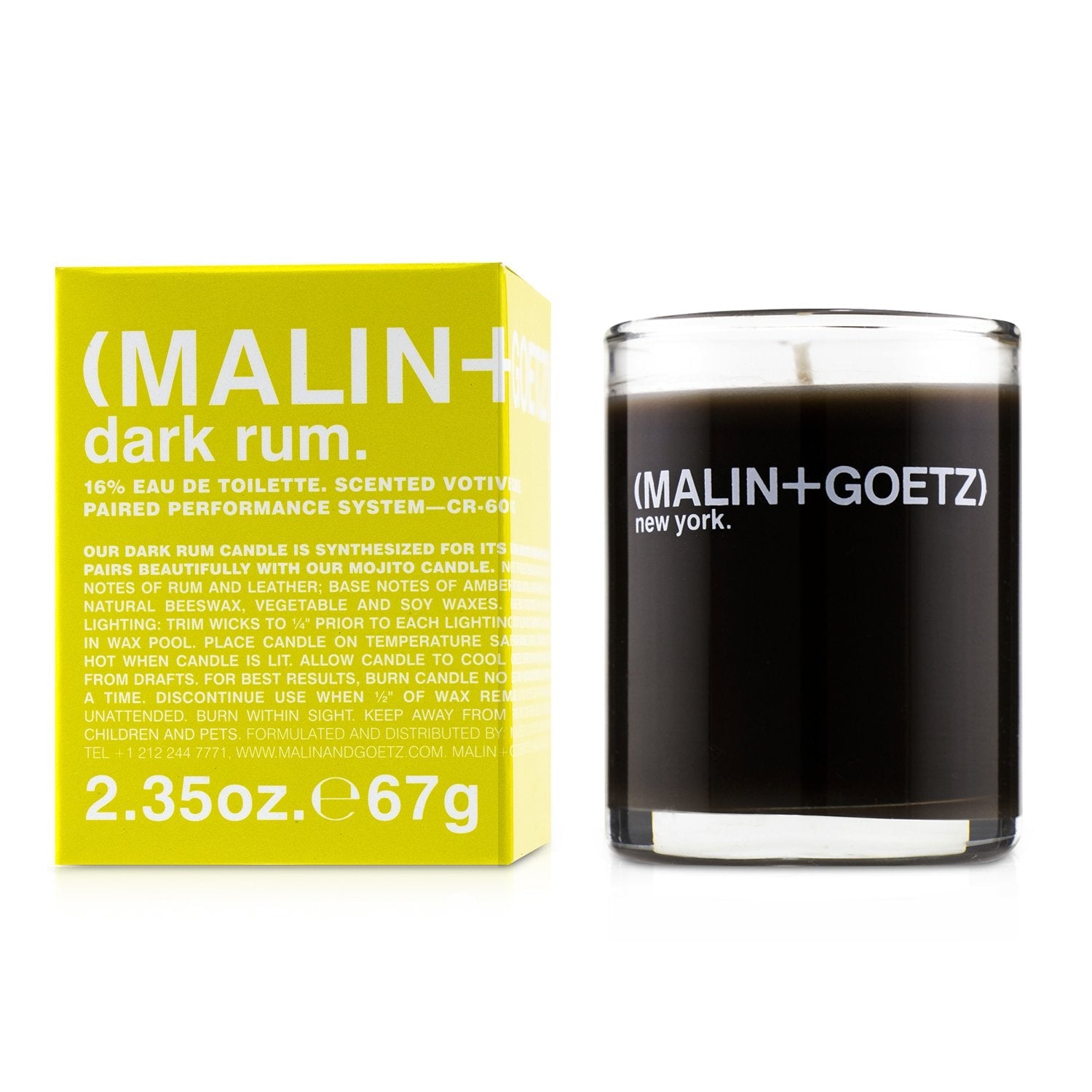 MALIN+GOETZ Scented Votive Candle - Dark Rum  67g/2.35oz