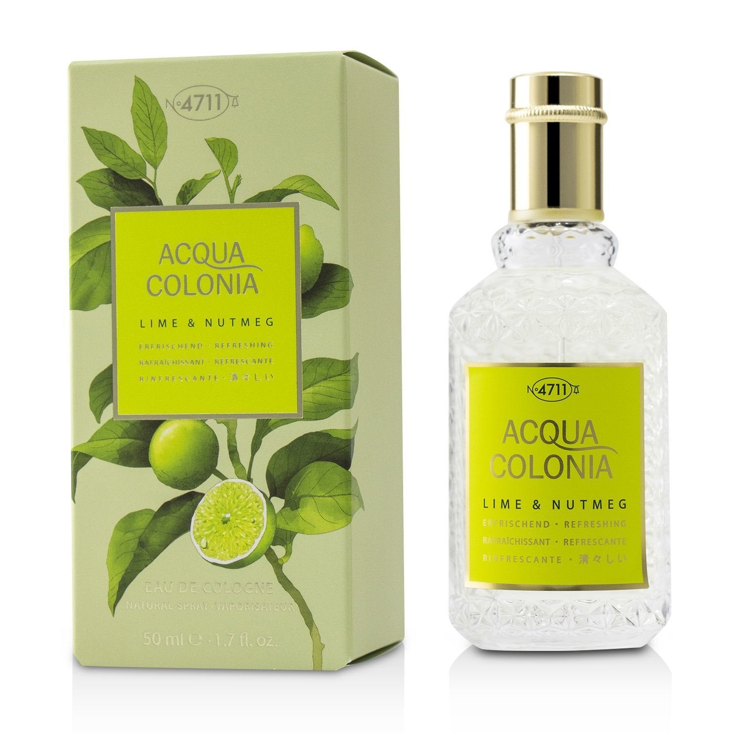 4711 Acqua Colonia Lime & Nutmeg Eau De Cologne Spray  50ml/1.7oz