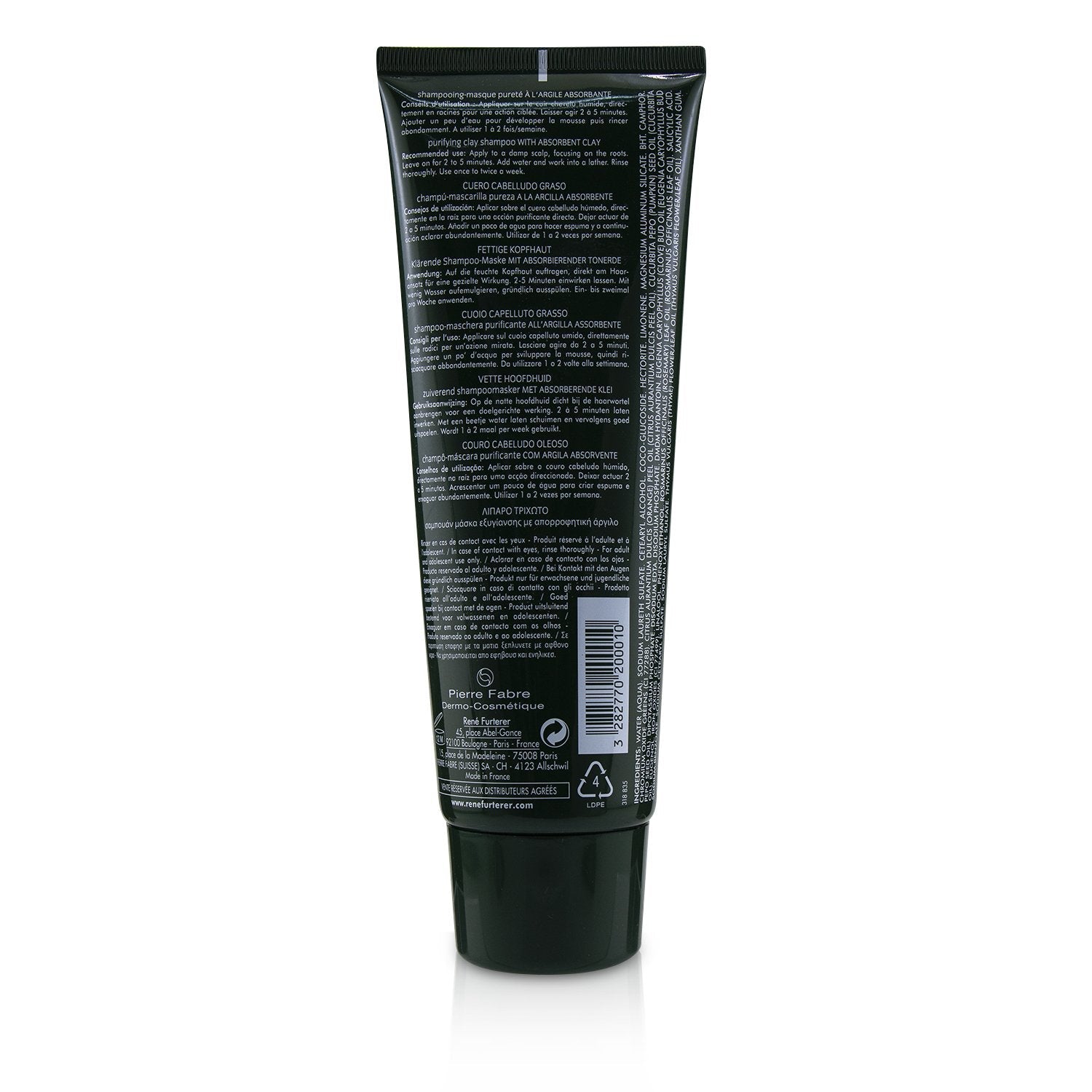 Rene Furterer Curbicia Purifying Ritual Purifying Clay Shampoo - Oily Scalp (Salon Product)  250ml/9oz