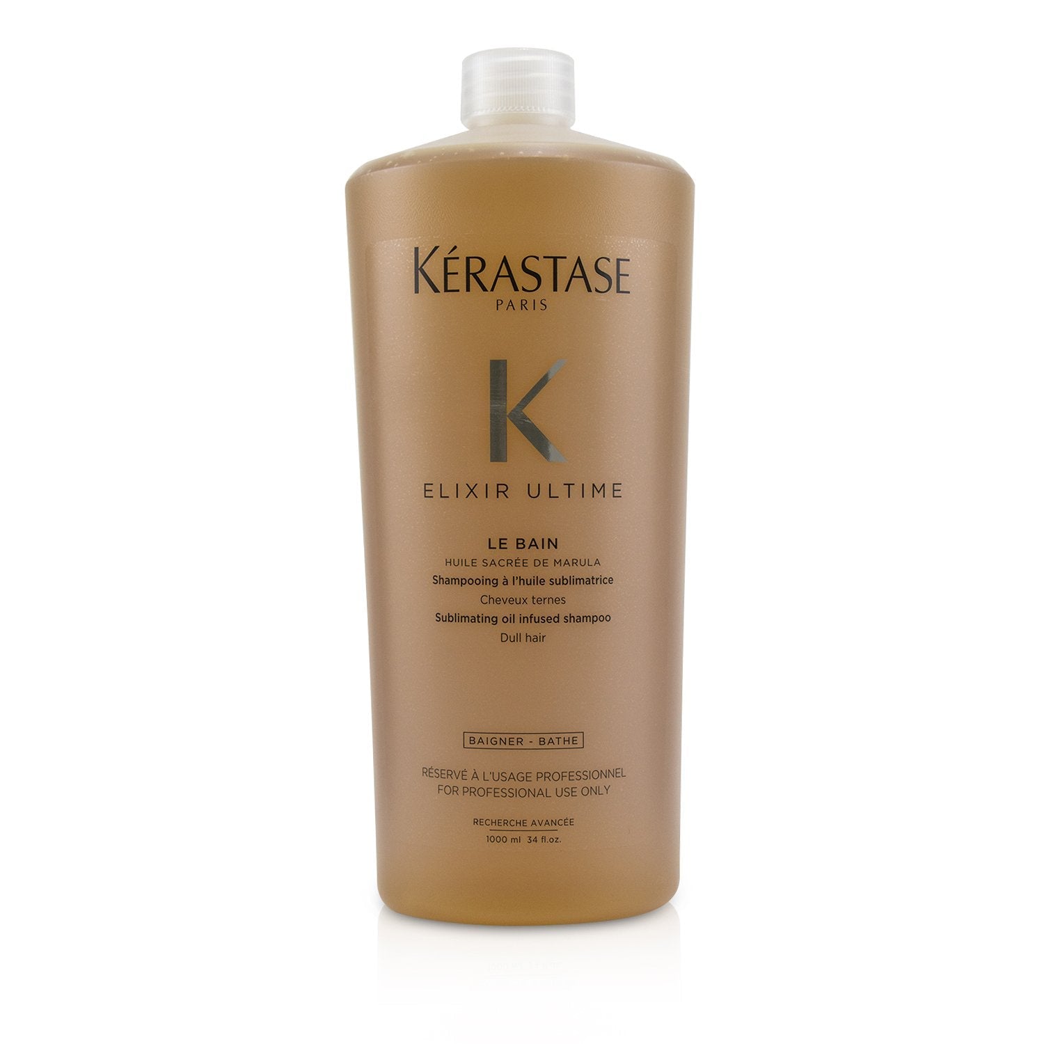 Kerastase Elixir Ultime Le Bain Sublimating Oil Infused Shampoo (Dull Hair)  1000ml/34oz