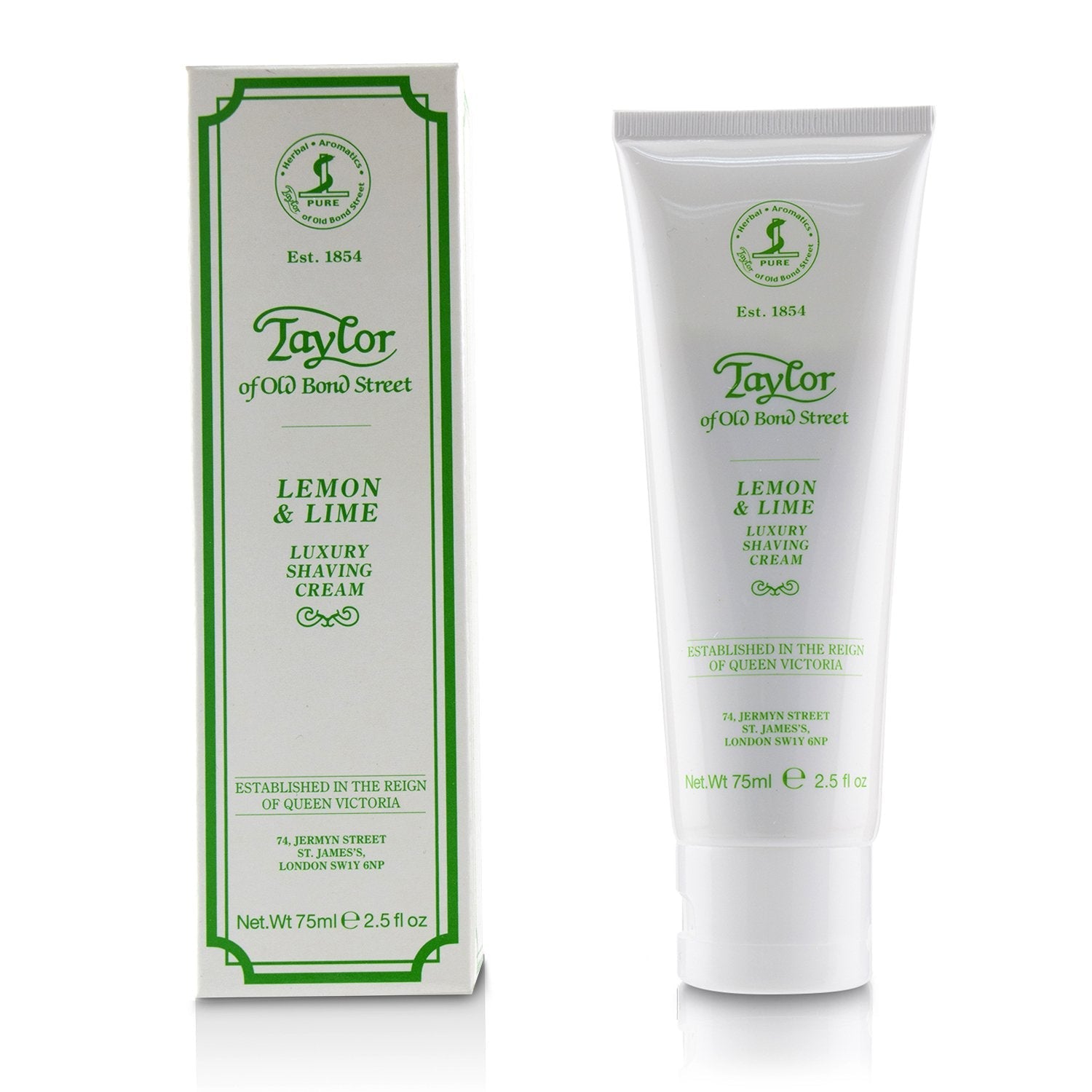 Taylor Of Old Bond Street Lemon And Lime Luxury Shaving Cream  75ml/2.5oz