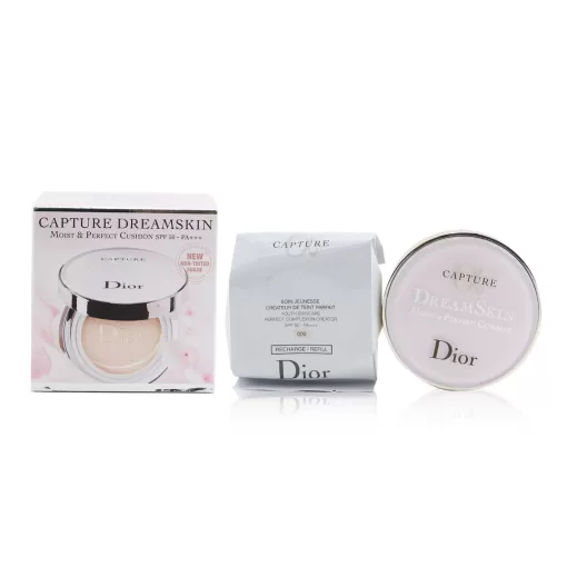 Christian Dior Capture Dreamskin Moist & Perfect Cushion SPF 50 With Extra Refill - # 012 (Porcelaine) 2x15g/0.5oz