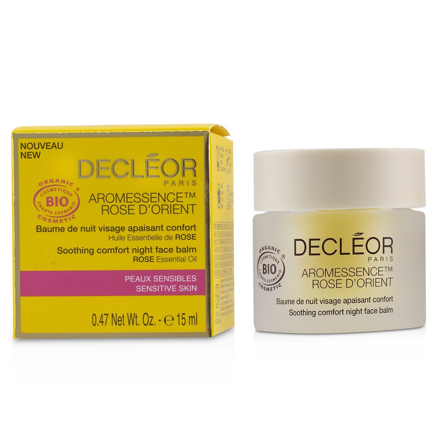 Decleor Aromessence Rose D'Orient Soothing Comfort Night Face Balm - For Sensitive Skin  15ml/0.47oz