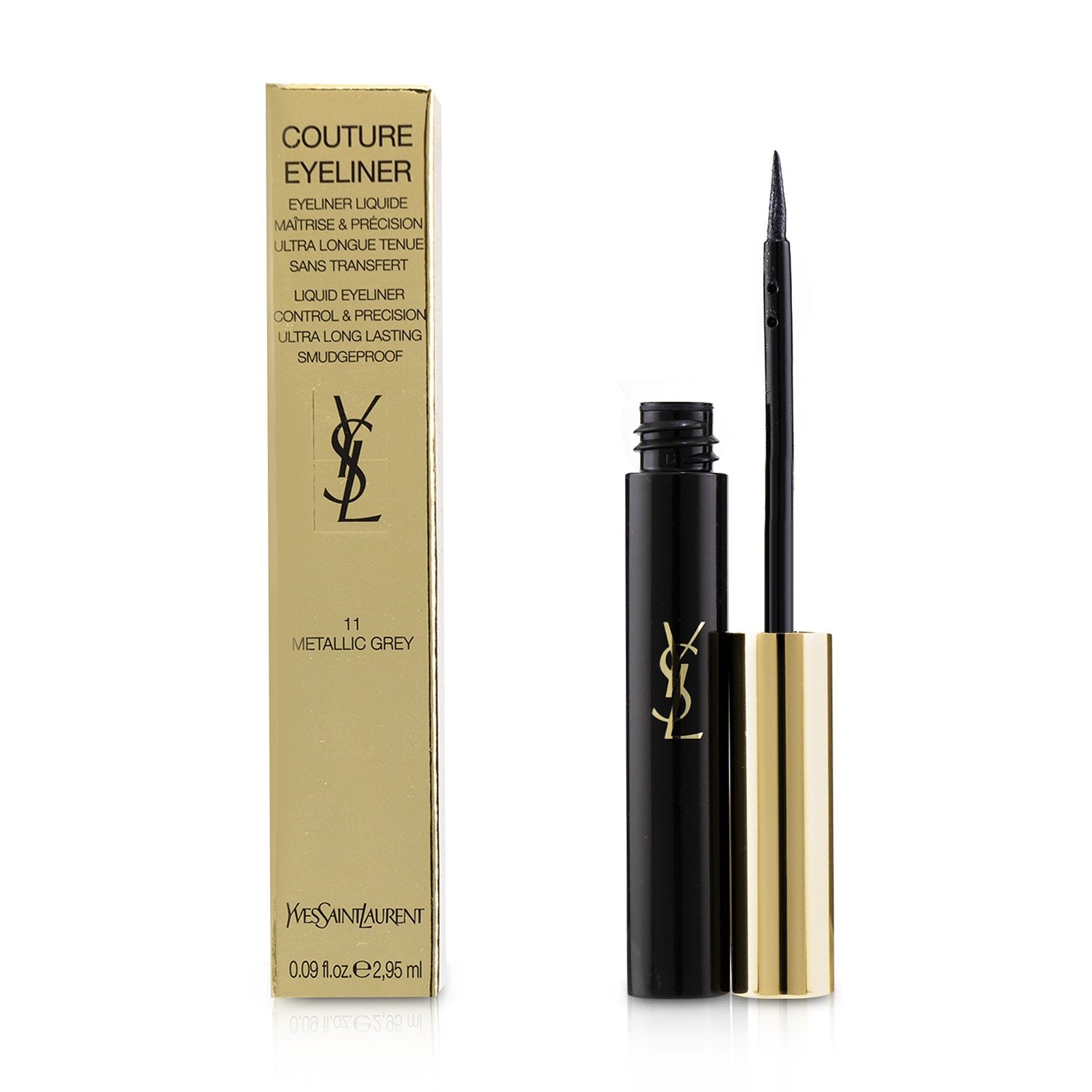 Yves Saint Laurent Couture Liquid Eyeliner - # 11 Metallic Grey  2.95ml/0.09oz