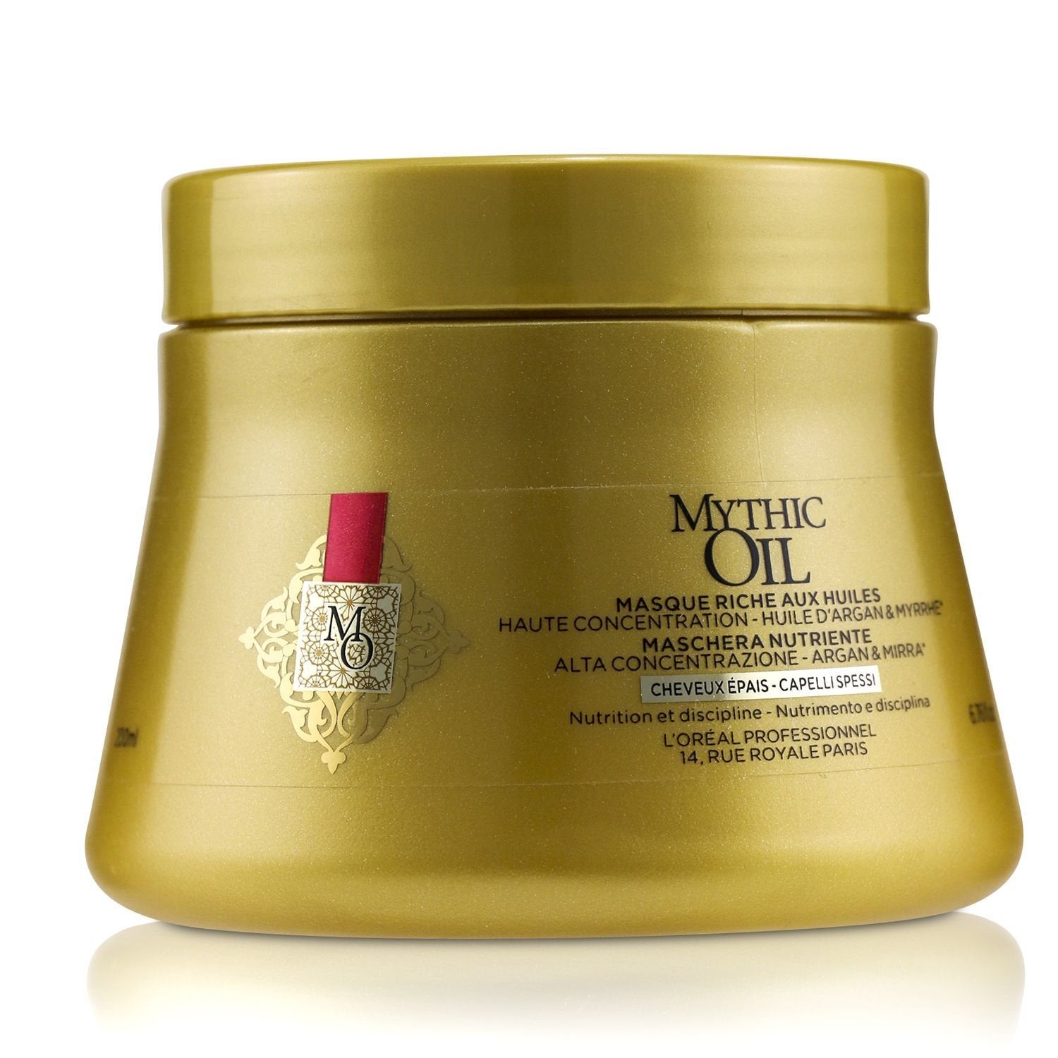 L'Oreal Professionnel Mythic Oil Oil Rich Masque High Concentration Argan Oil with Myrrh (Thick Hair)  200ml/6.76oz