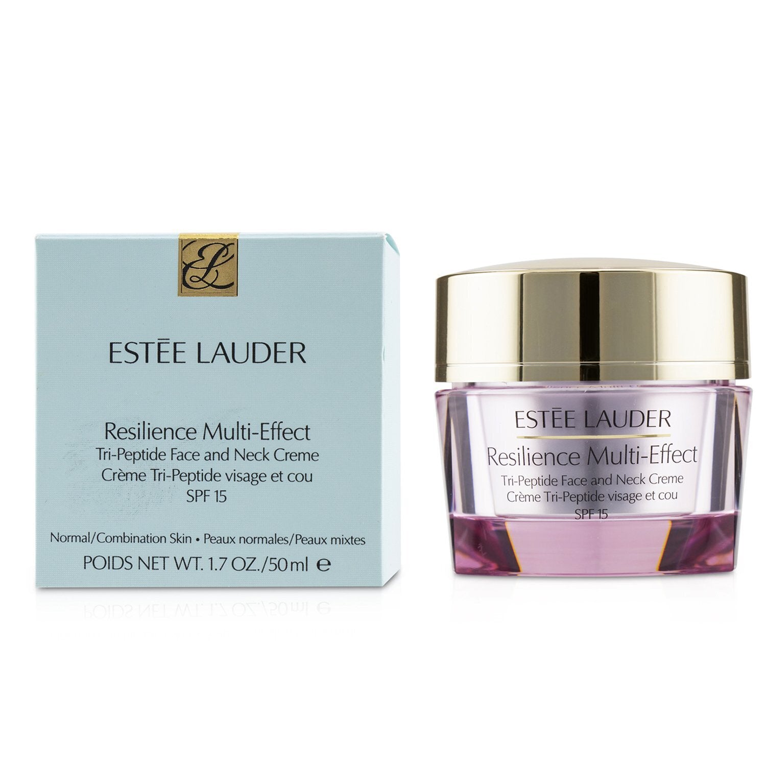 Estee Lauder Resilience Multi-Effect Tri-Peptide Face and Neck Creme SPF 15 - For Normal/ Combination Skin  50ml/1.7oz