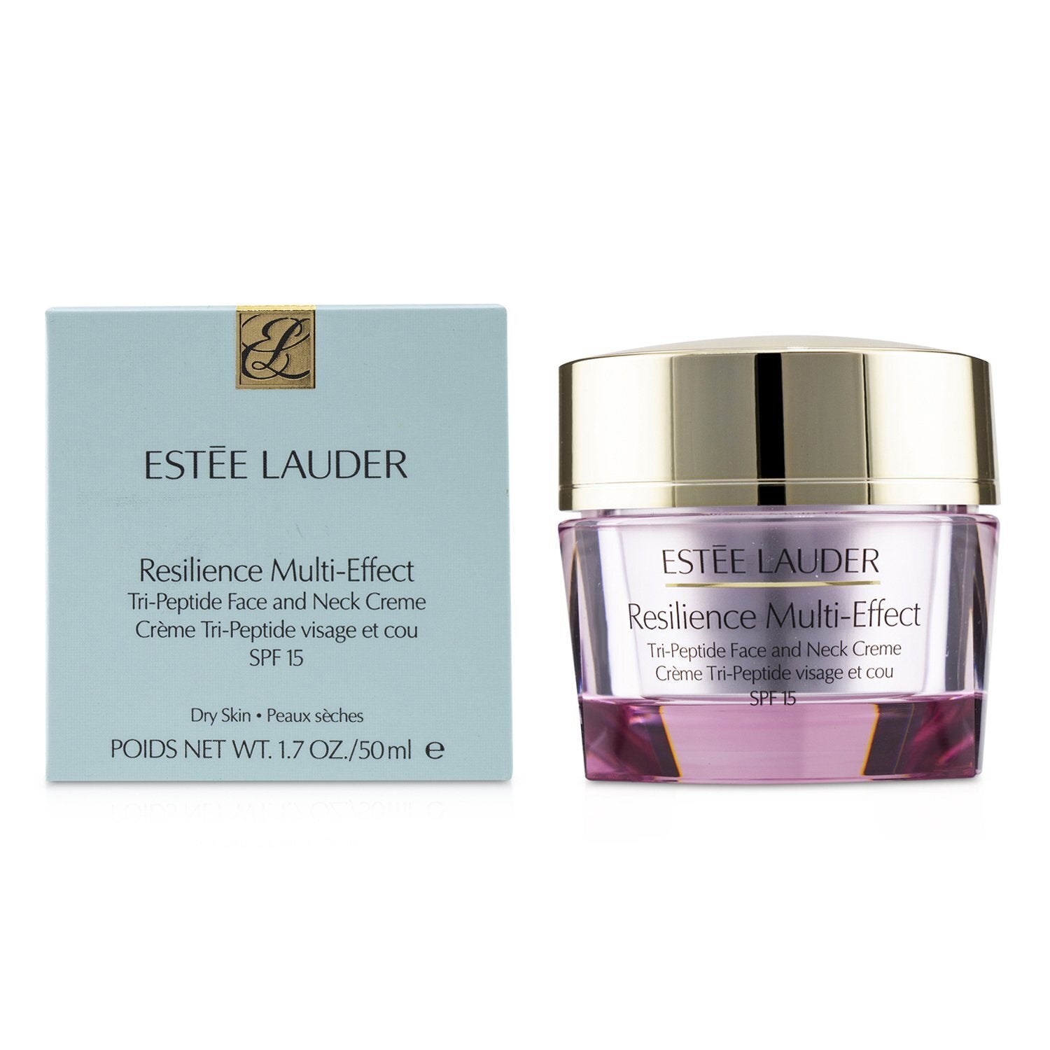 Estee Lauder Resilience Multi-Effect Tri-Peptide Face and Neck Creme SPF 15 - For Dry Skin  50ml/1.7oz