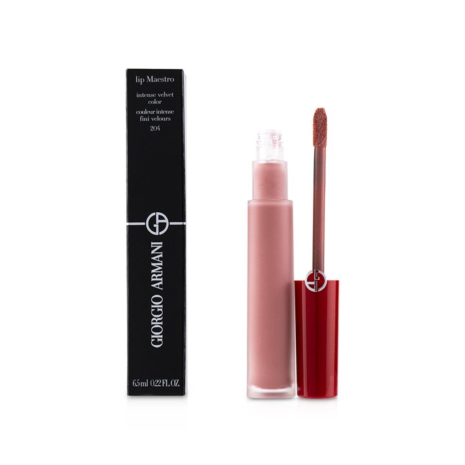 Giorgio Armani Lip Maestro Intense Velvet Color (Liquid Lipstick) - # 204 (Nuda)  6.5ml/0.22oz