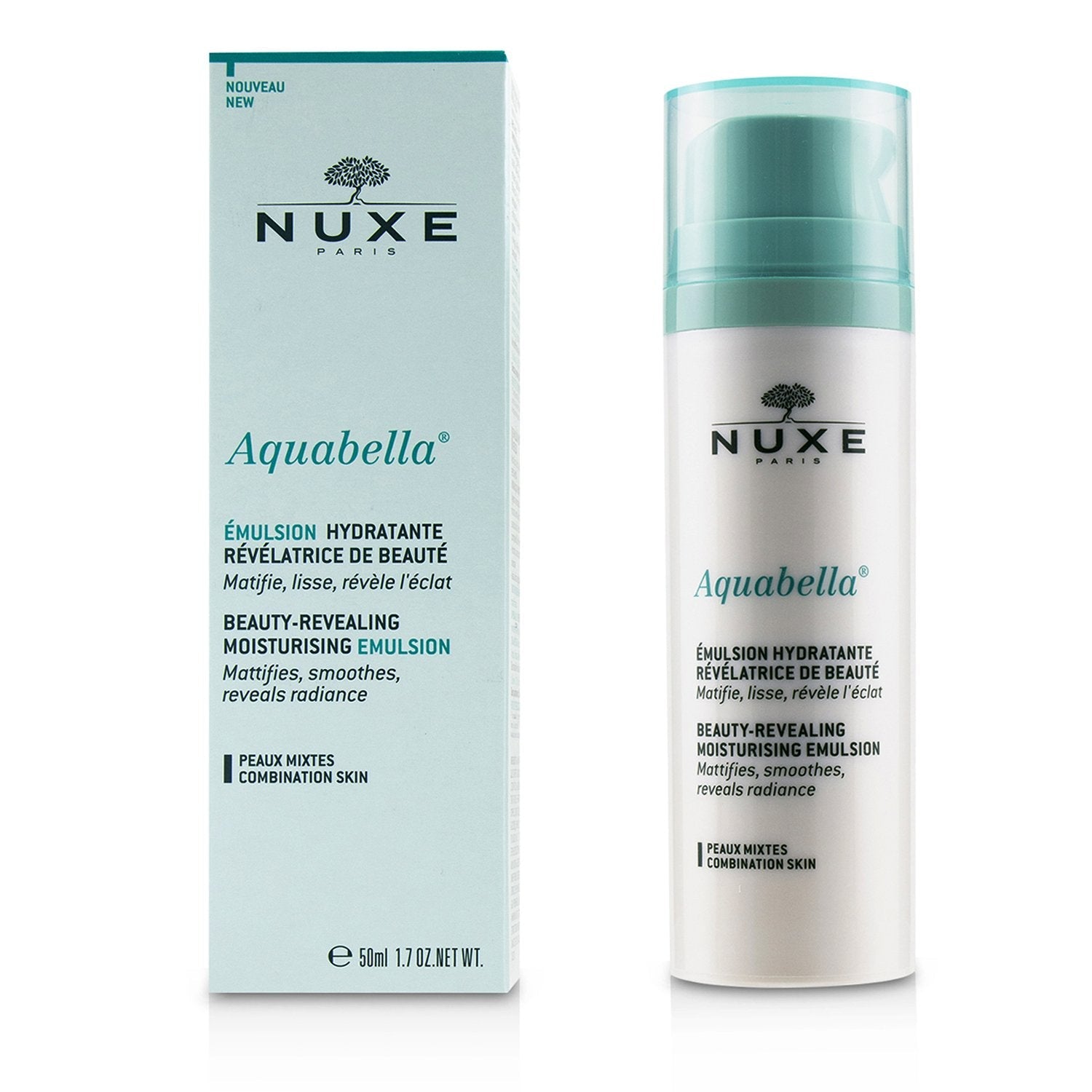 Nuxe Aquabella Beauty-Revealing Moisturising Emulsion - For Combination Skin  50ml/1.7oz