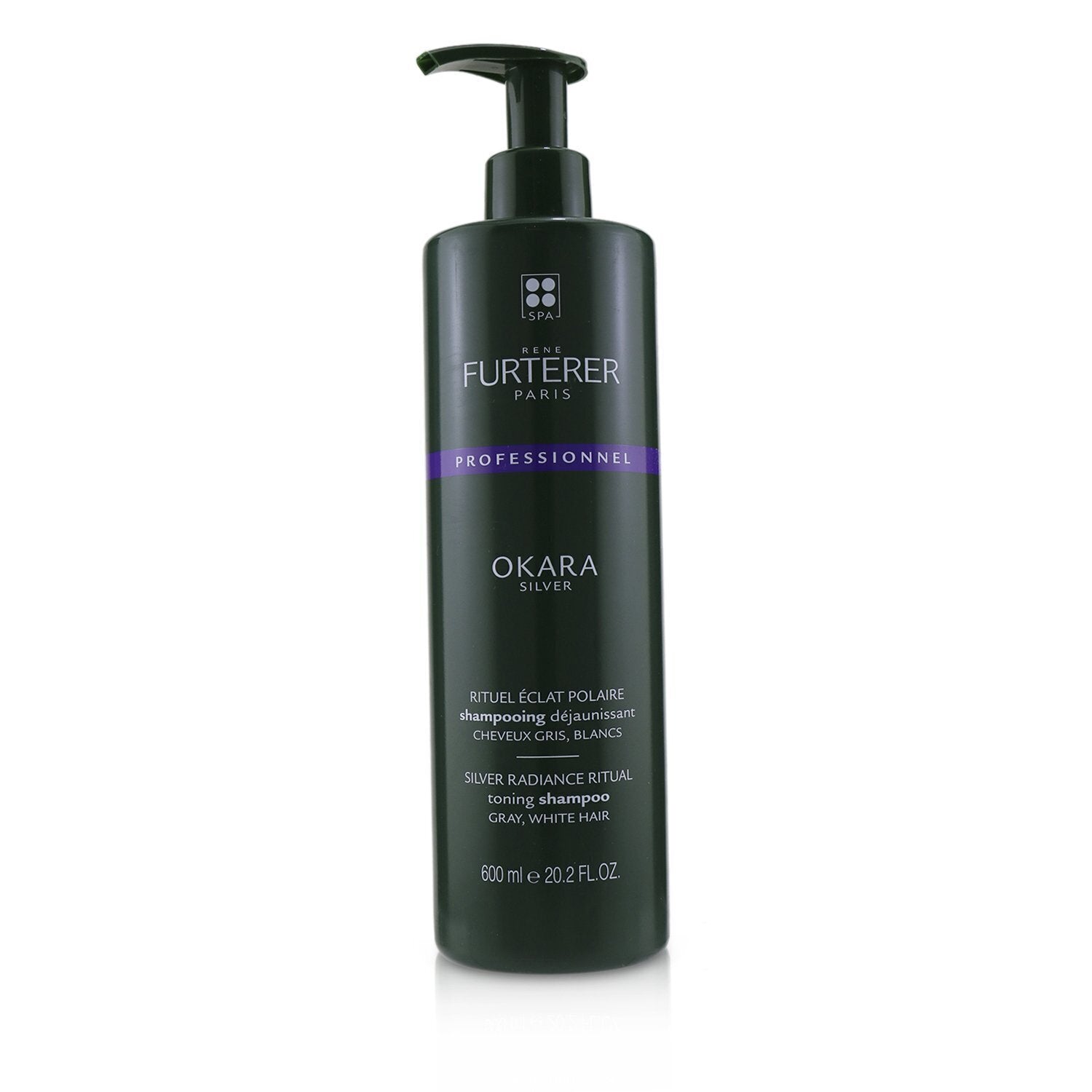 Rene Furterer Okara Silver Silver Radiance Ritual Toning Shampoo - Gray, White Hair (Salon Product)  600ml/20.2oz