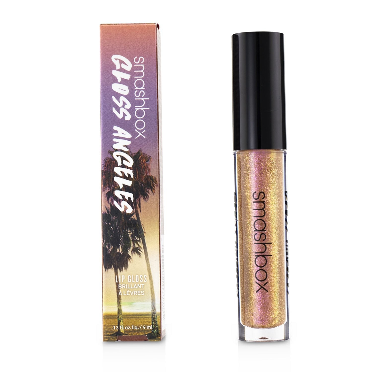 Smashbox Gloss Angeles Lip Gloss - # Hustle & Glow (Rose Gold With Duo Chrome Shimmer)  4ml/0.13oz