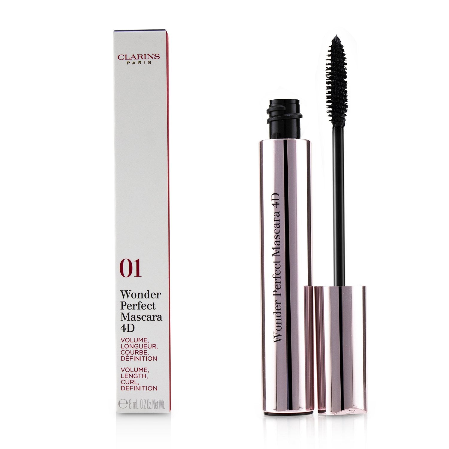 Clarins Wonder Perfect Mascara 4D - # 01 Perfect Black  8ml/0.2oz