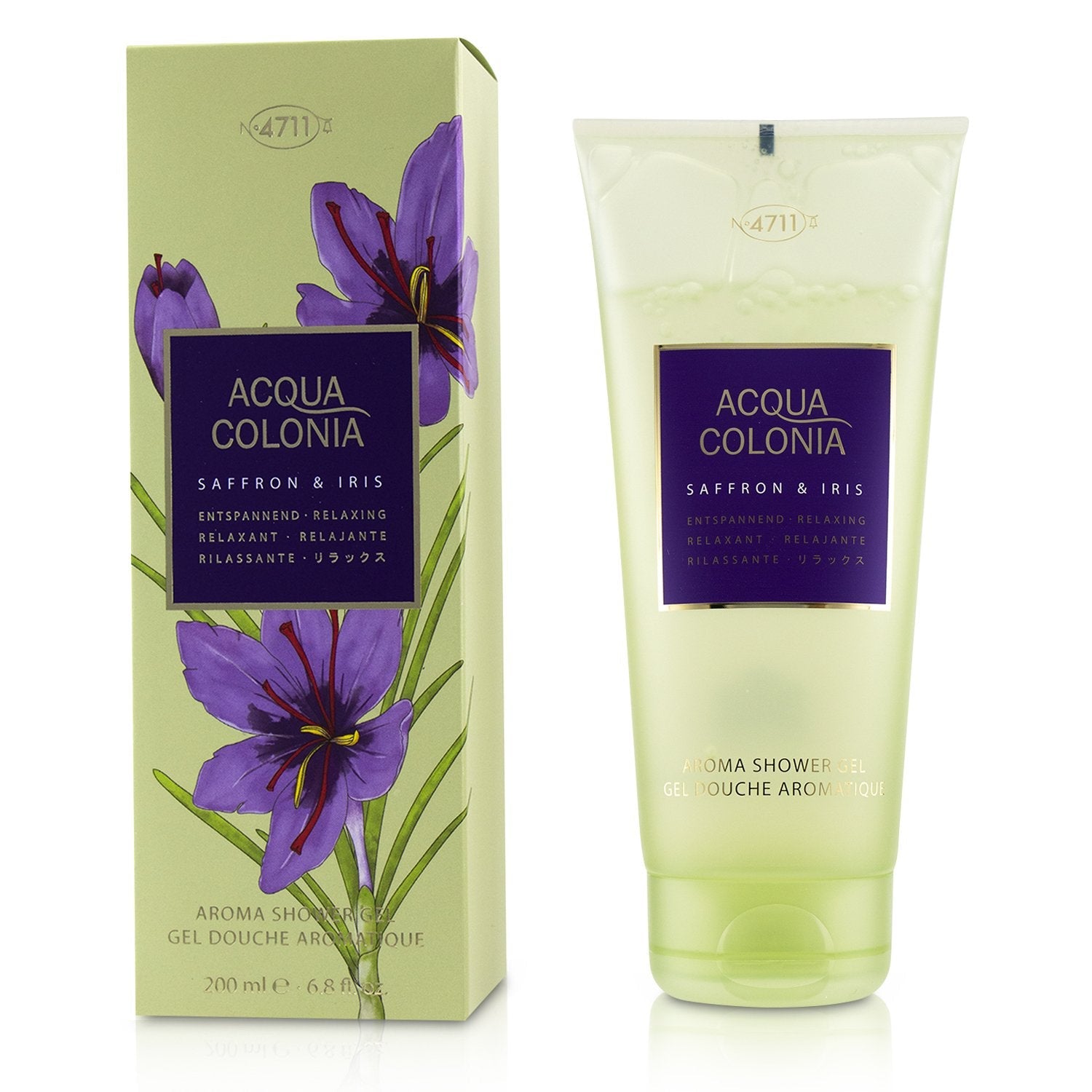 4711 Acqua Colonia Saffron & Iris Aroma Shower Gel  200ml/6.8oz