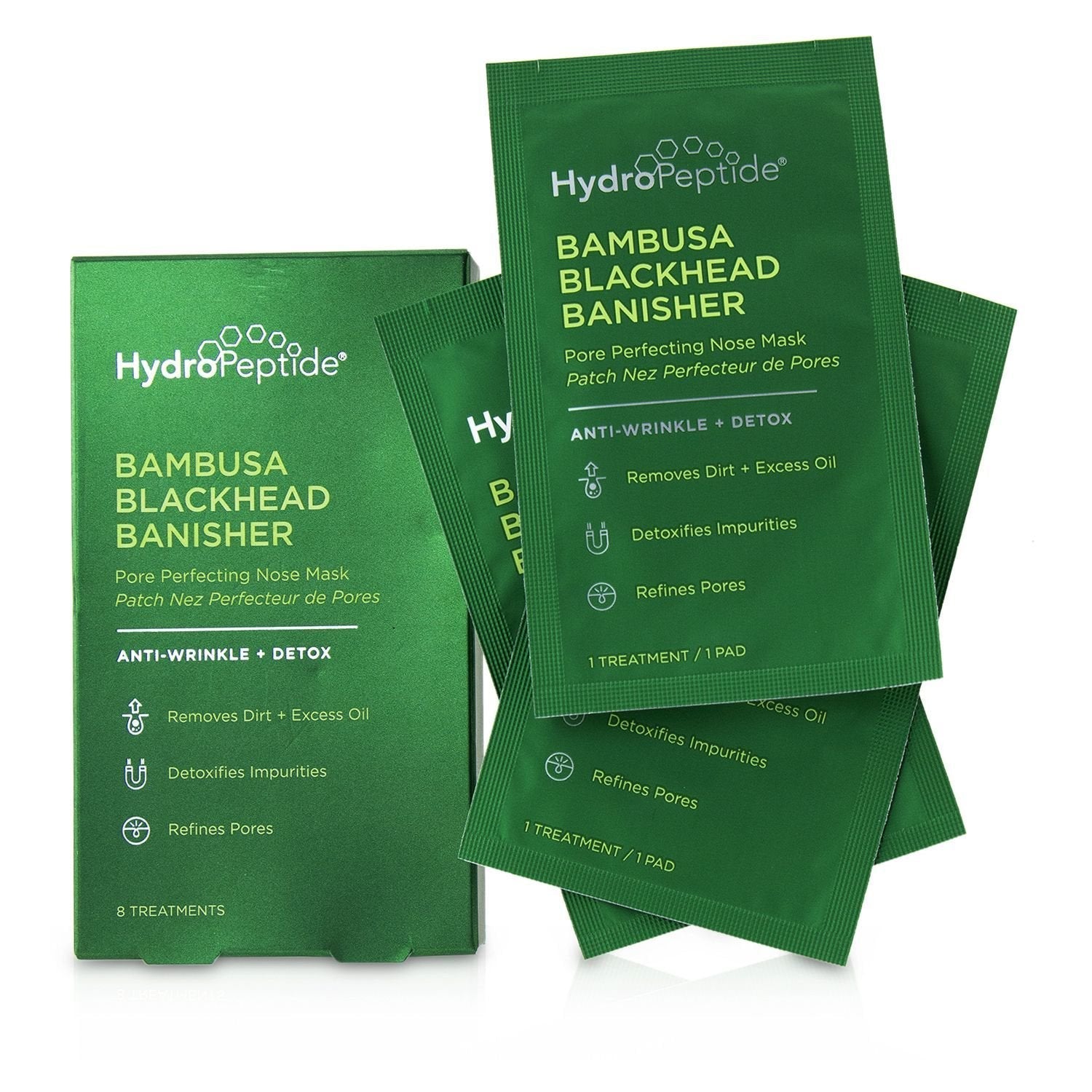 HydroPeptide Bambusa Blackhead Banisher Pore Perfecting Nose Mask  8sheets