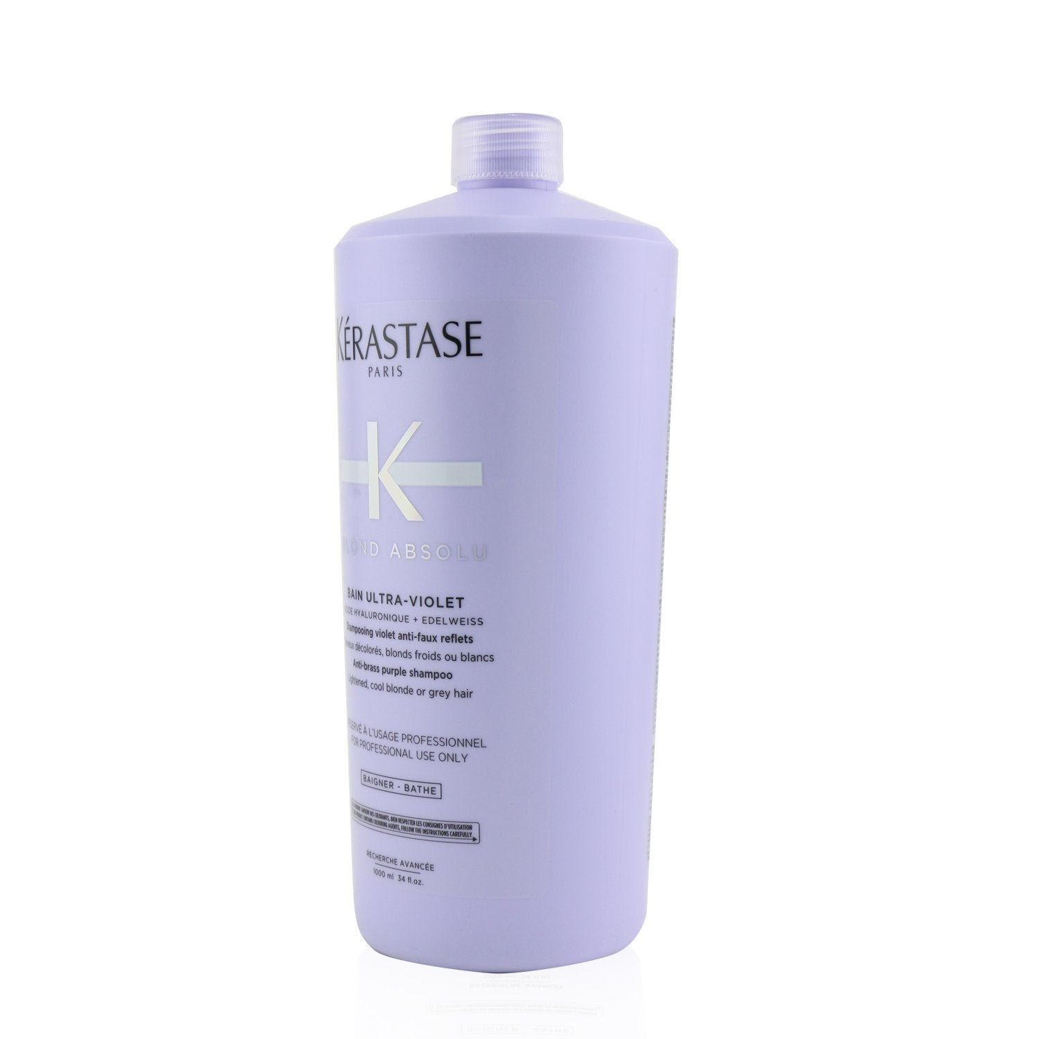 Kerastase Blond Absolu Bain Ultra-Violet Anti-Brass Purple Shampoo (Lightened, Cool Blonde or Grey Hair)  1000ml/34oz