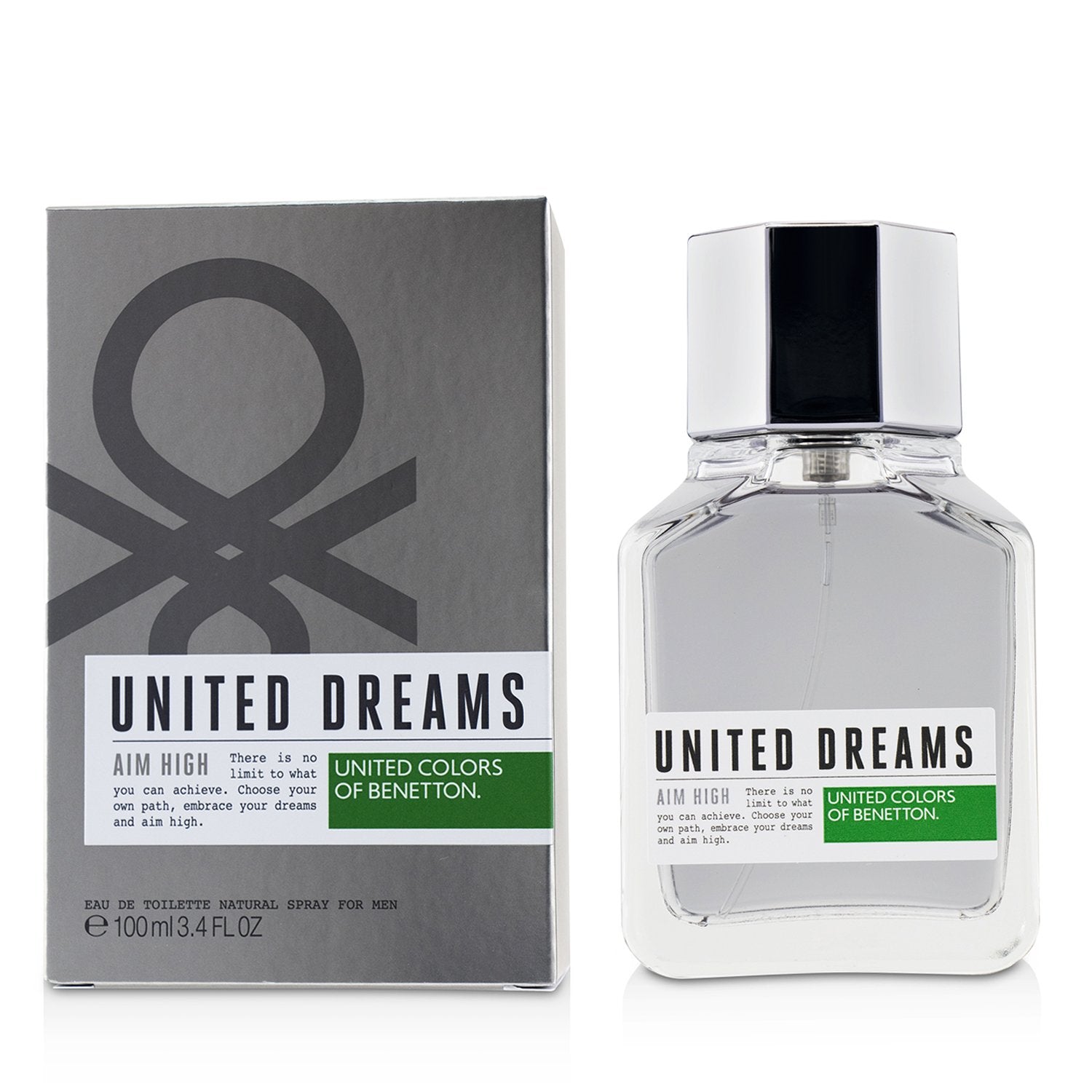 Benetton United Dreams Aim High Eau De Toilette Spray  100ml/3.4oz