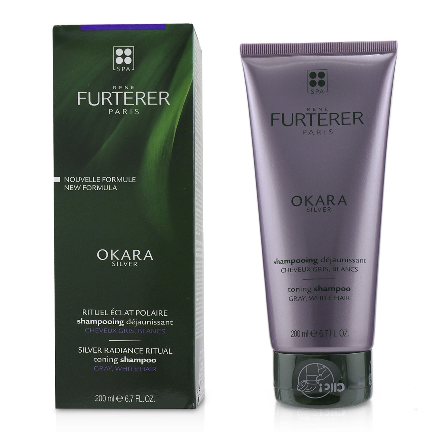 Rene Furterer Okara Silver Silver Radiance Ritual Toning Shampoo (Gray, White Hair)  200ml/6.7oz