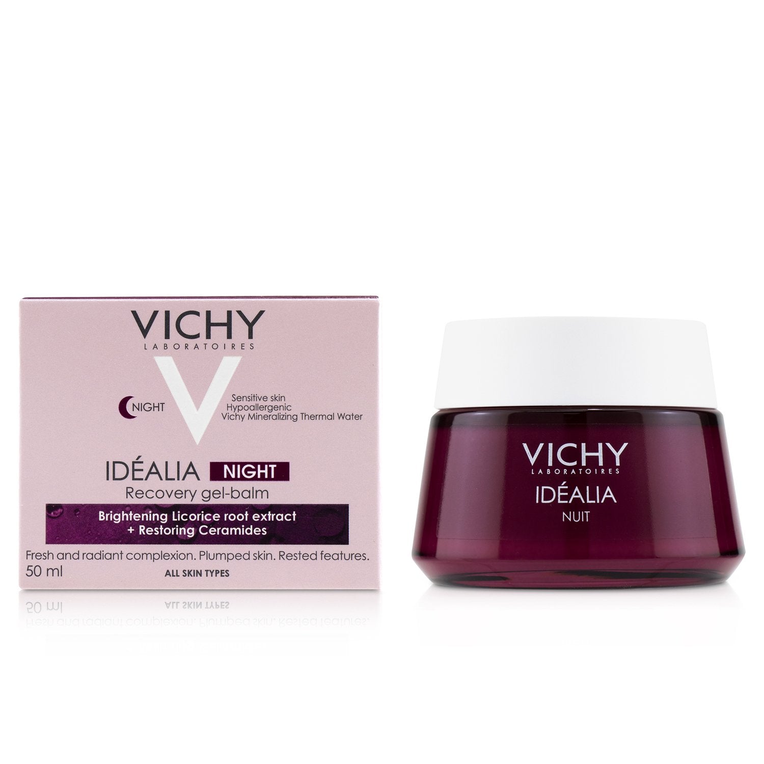 Vichy Idealia Night Recovery Gel-Balm (For All Skin Types)  50ml/1.69oz