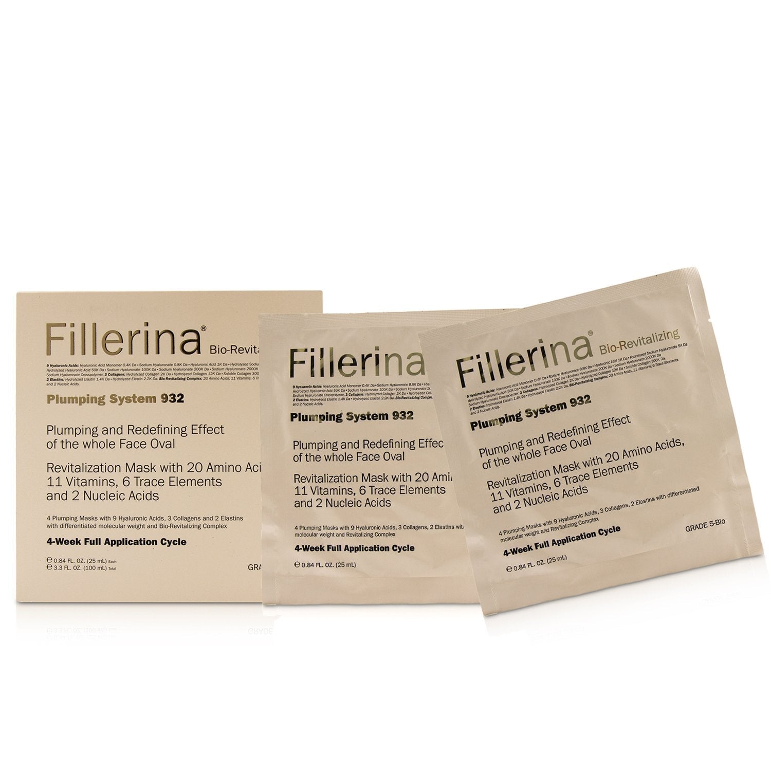 Fillerina Fillerina 932 Bio-Revitalizing Plumping System - Grade 5-Bio  4x25ml/0.84oz