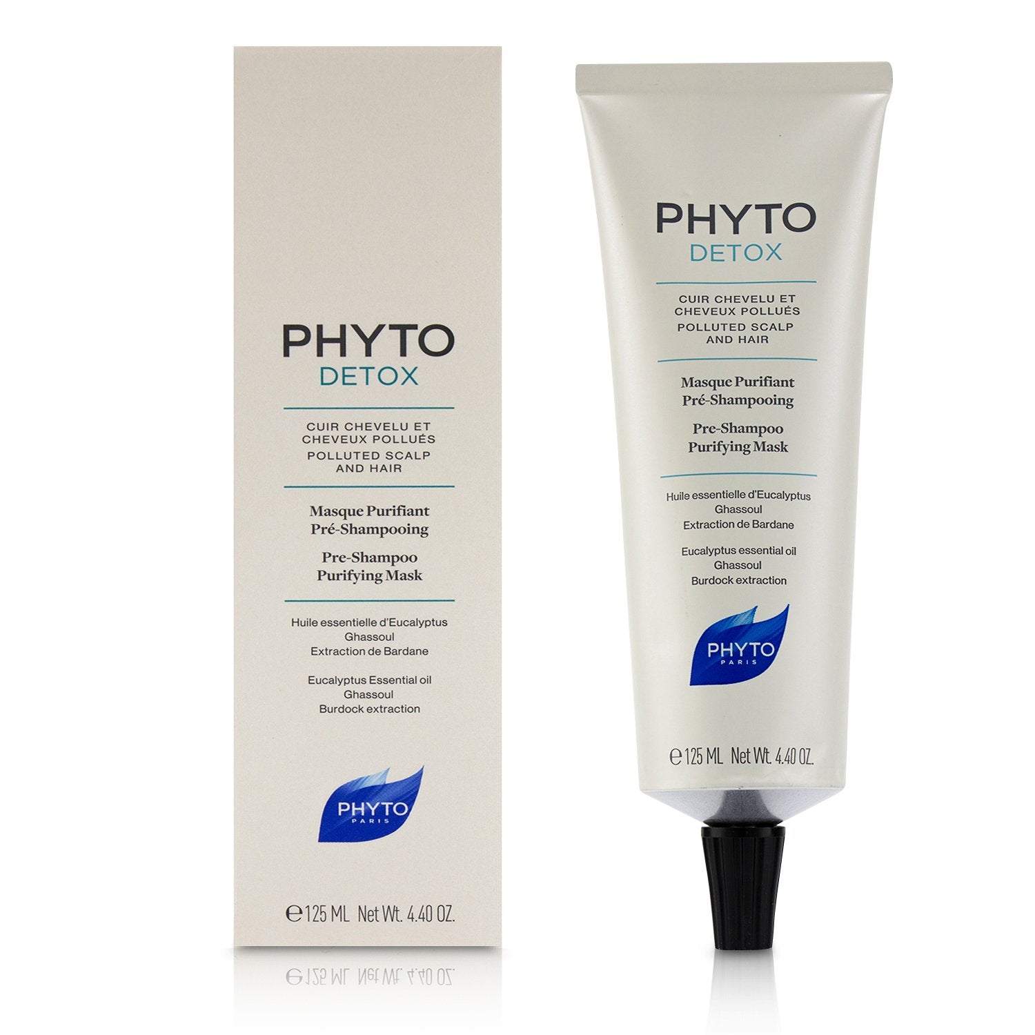 Phyto PhytoDetox Pre-Shampoo Purifying Mask (Polluted Scalp and Hair)  125ml/4.4oz