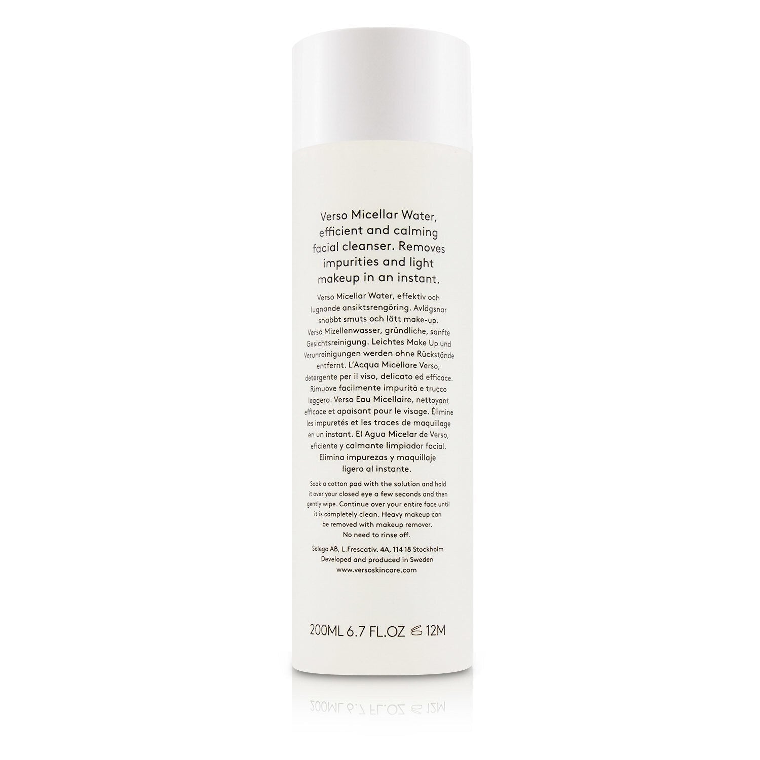 VERSO Micellar Water  200ml/6.7oz