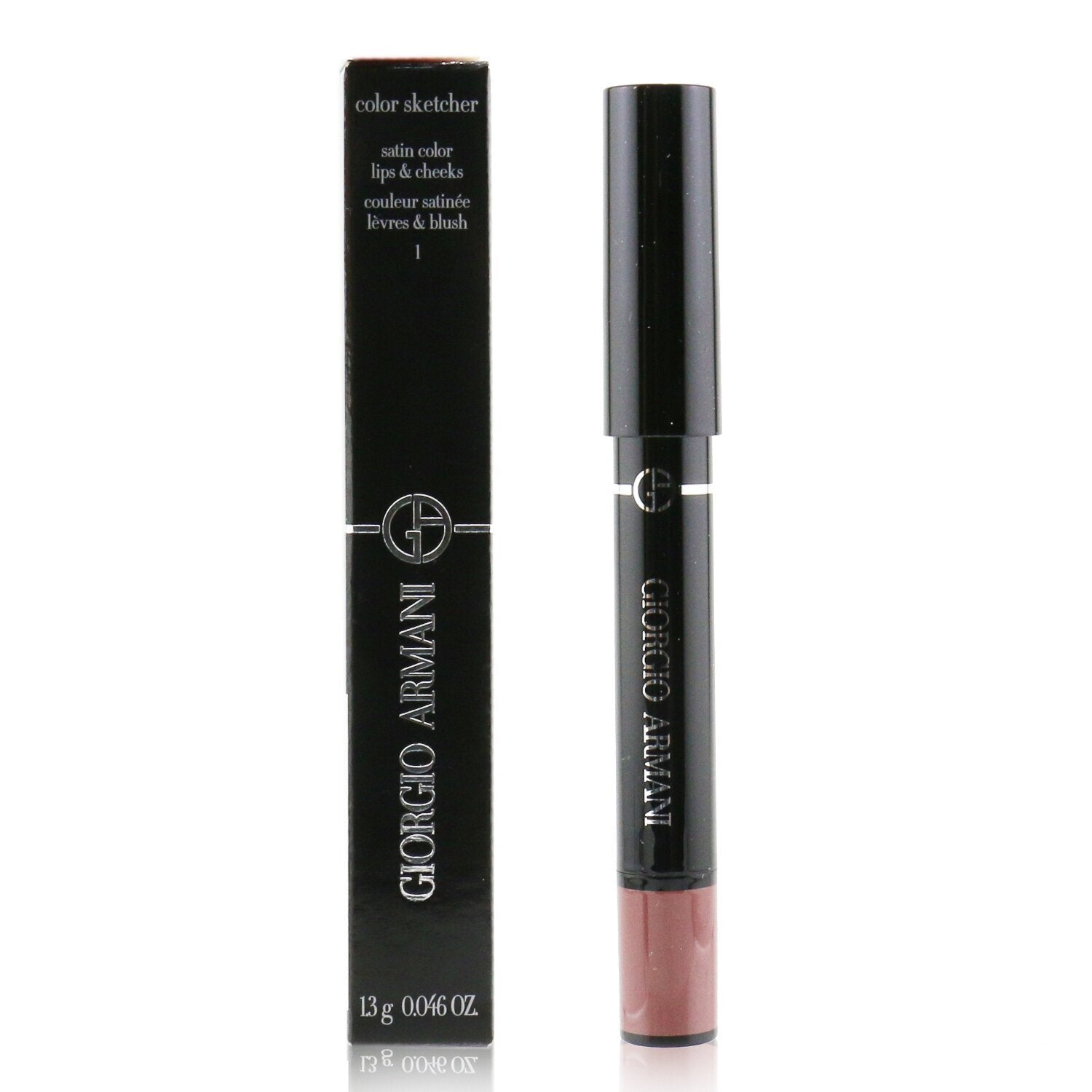 Giorgio Armani Color Sketcher Satin Color Lips & Cheeks - # 10 Wine  1.3g/0.046oz