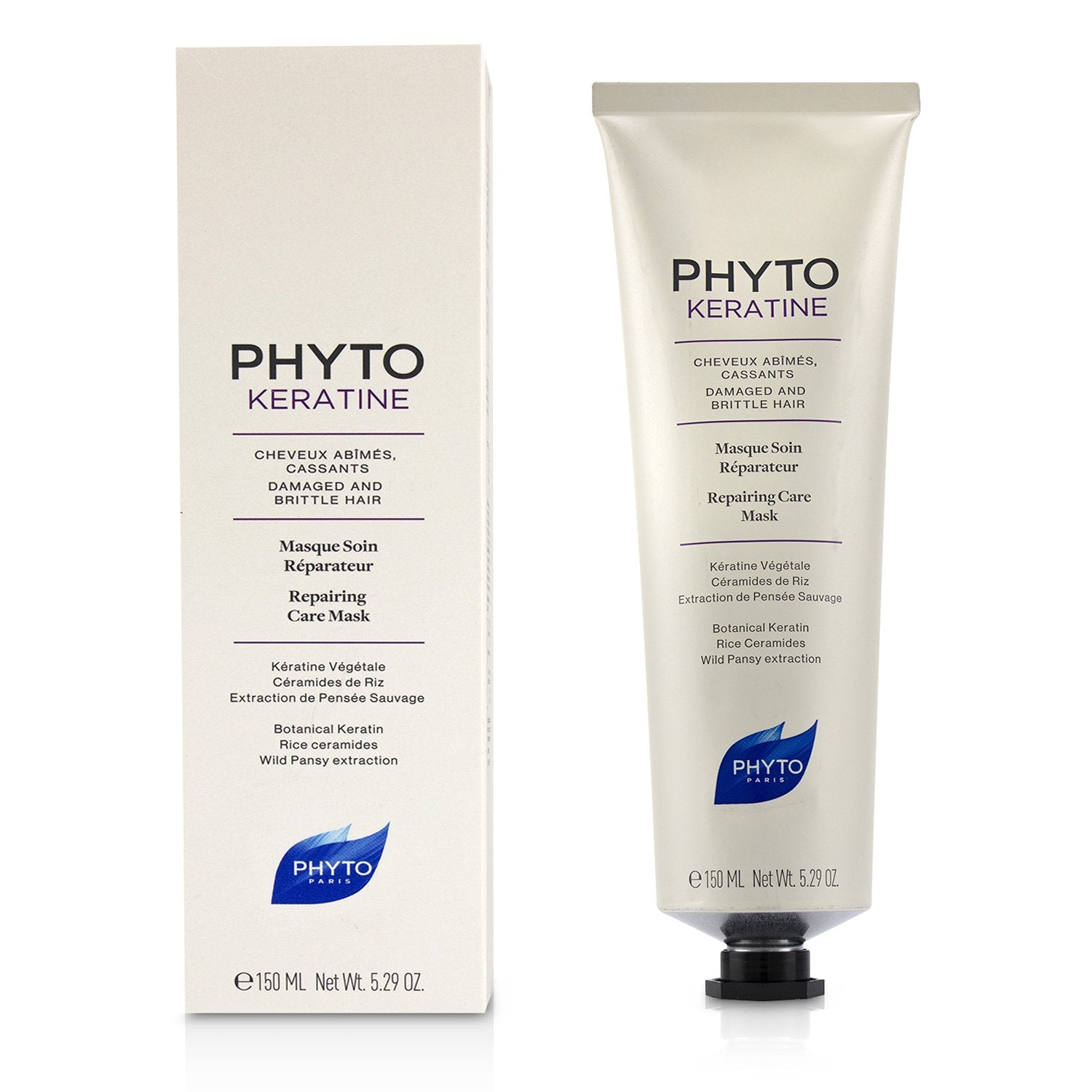 Phyto PhytoKeratine Repairing Care Mask (Damaged and Brittle Hair)  150ml/5.29oz