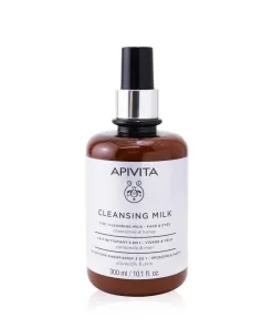 Apivita 3 In 1 Cleansing Milk For Face & Eyes  300ml/10.1oz