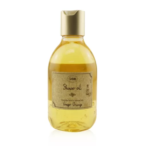 Sabon Shower Oil - Ginger Orange (Plastic Bottle)  300ml/10.5oz