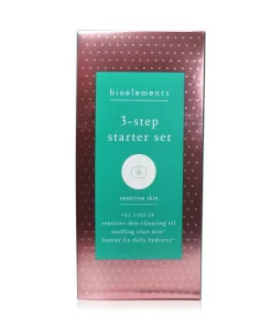 Bioelements 3-Step Starter Set : Sensitive Skin Cleansing Oil 110ml + Soothing Reset Mist 110ml + Barrier Fix Daily Hydrator 50ml  3pcs