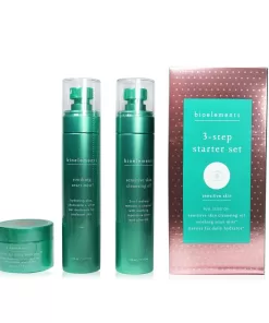 Bioelements 3-Step Starter Set : Sensitive Skin Cleansing Oil 110ml + Soothing Reset Mist 110ml + Barrier Fix Daily Hydrator 50ml  3pcs