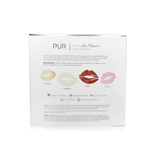 PUR (PurMinerals) 4 In 1 Lip Toppers Glitter Lip Enhancer Kit (4x Lip Topper)  40ml/1.32oz