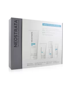 Neostrata Sensitive Skin Antiaging Kit: Restore Cleanser, Restore Face Cream, Restore Face Serum, Restore Eye Cream  4pcs