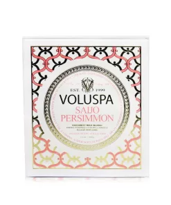 Voluspa 3 Wick Decorative Tin Candle - Saijo Persimmon  340g/12oz