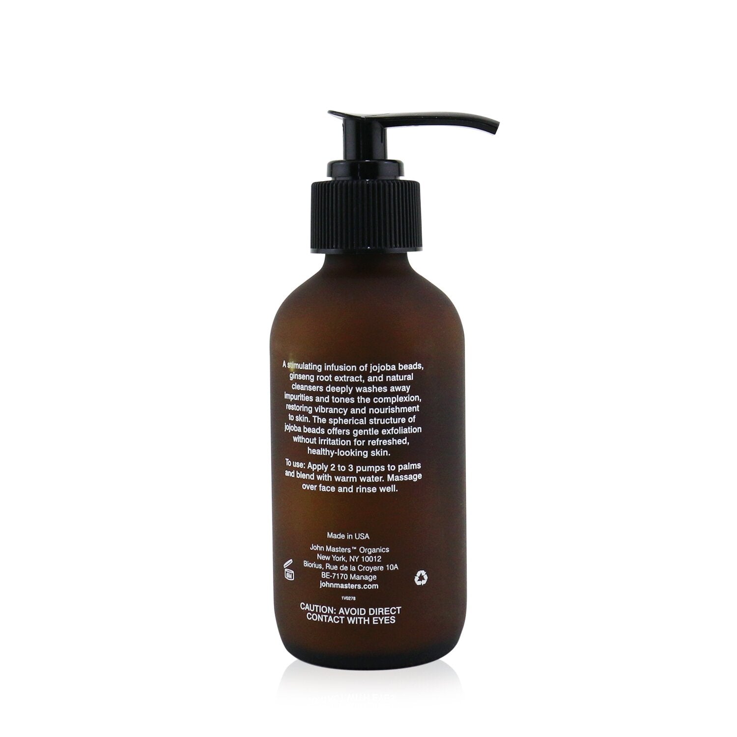 John Masters Organics Exfoliating Face Cleanser With Jojoba & Ginseng  107ml/3.6oz