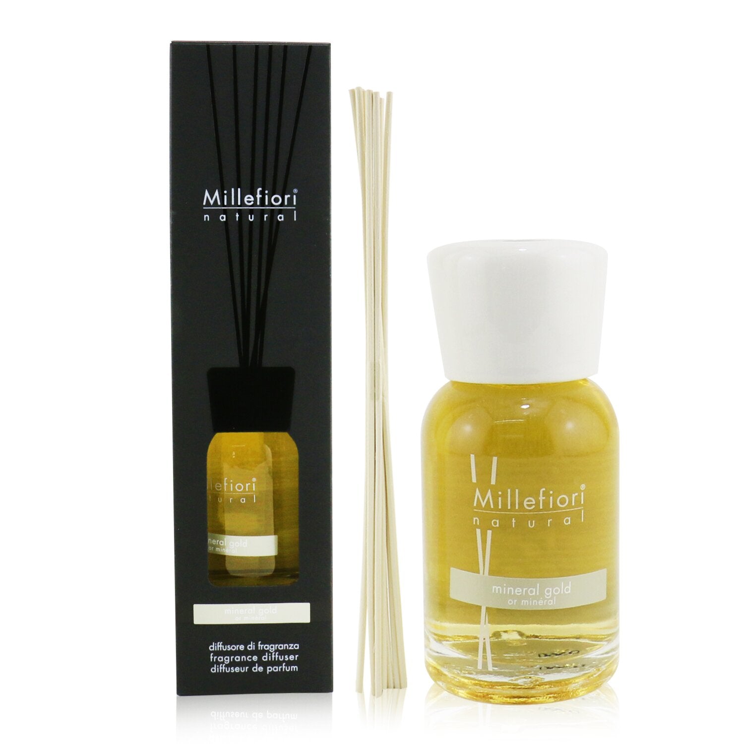 Millefiori Natural Fragrance Diffuser - Mineral Gold  100ml/3.38oz