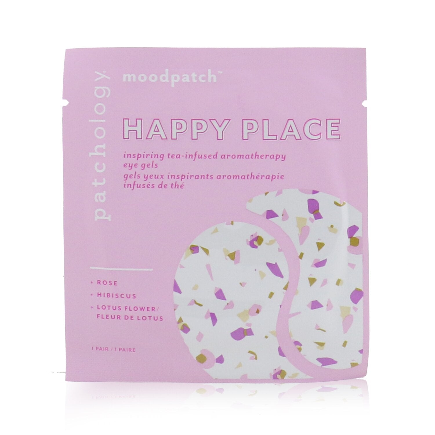 Patchology Moodpatch - Happy Place Inspiring Tea-Infused Aromatherapy Eye Gels (Rose+Hibiscus+Lotus Flower)  5pairs