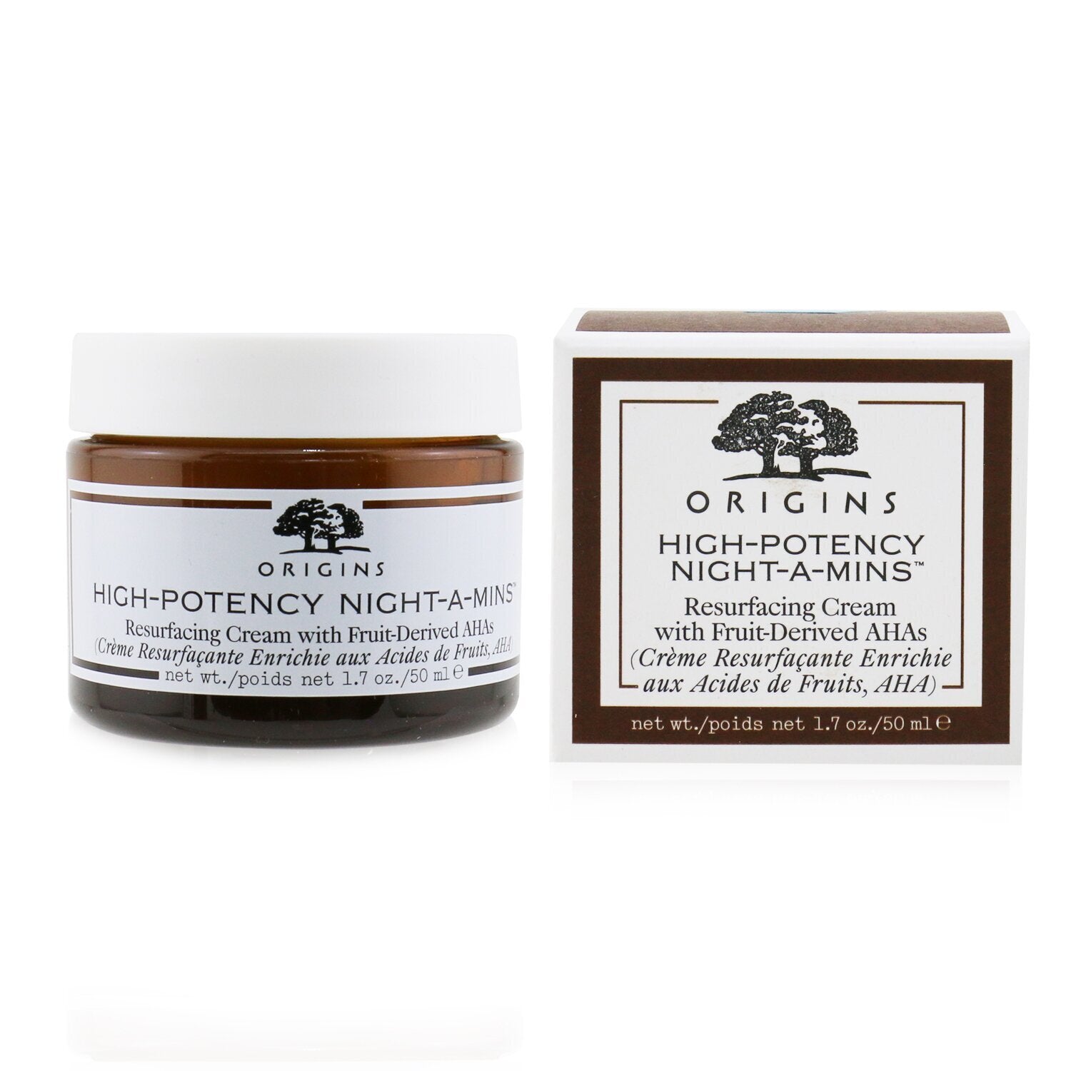 Origins High-Potency Night-A-Mins Resurfacing Cream With Fruit-Derived AHAs  50ml/1.7oz