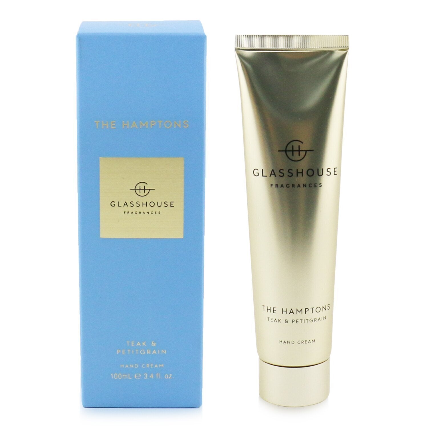 Glasshouse Hand Cream - The Hamptons (Teak & Petitgrain)  100ml/3.4oz