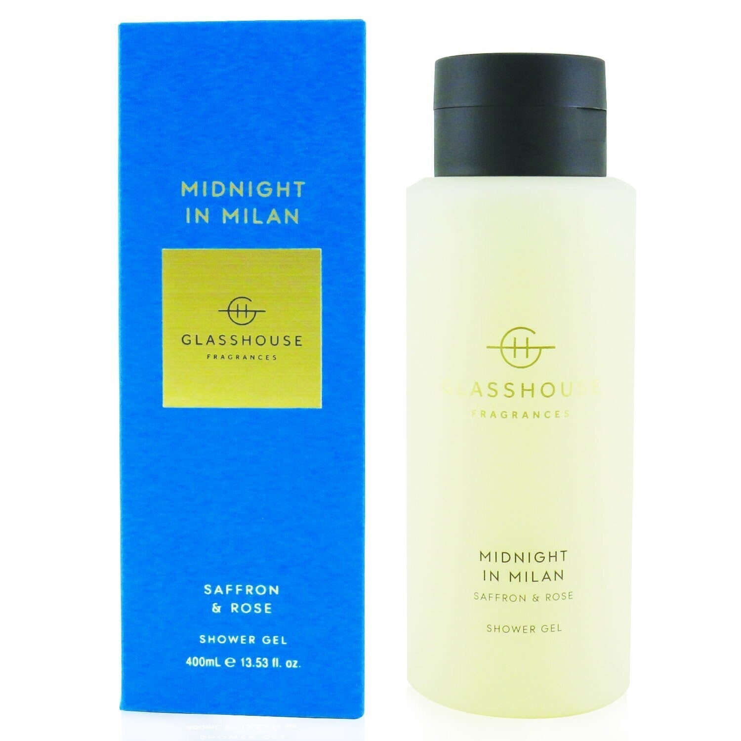 Glasshouse Shower Gel - Midnight In Milan (Saffron & Rose)  400ml/13.53oz