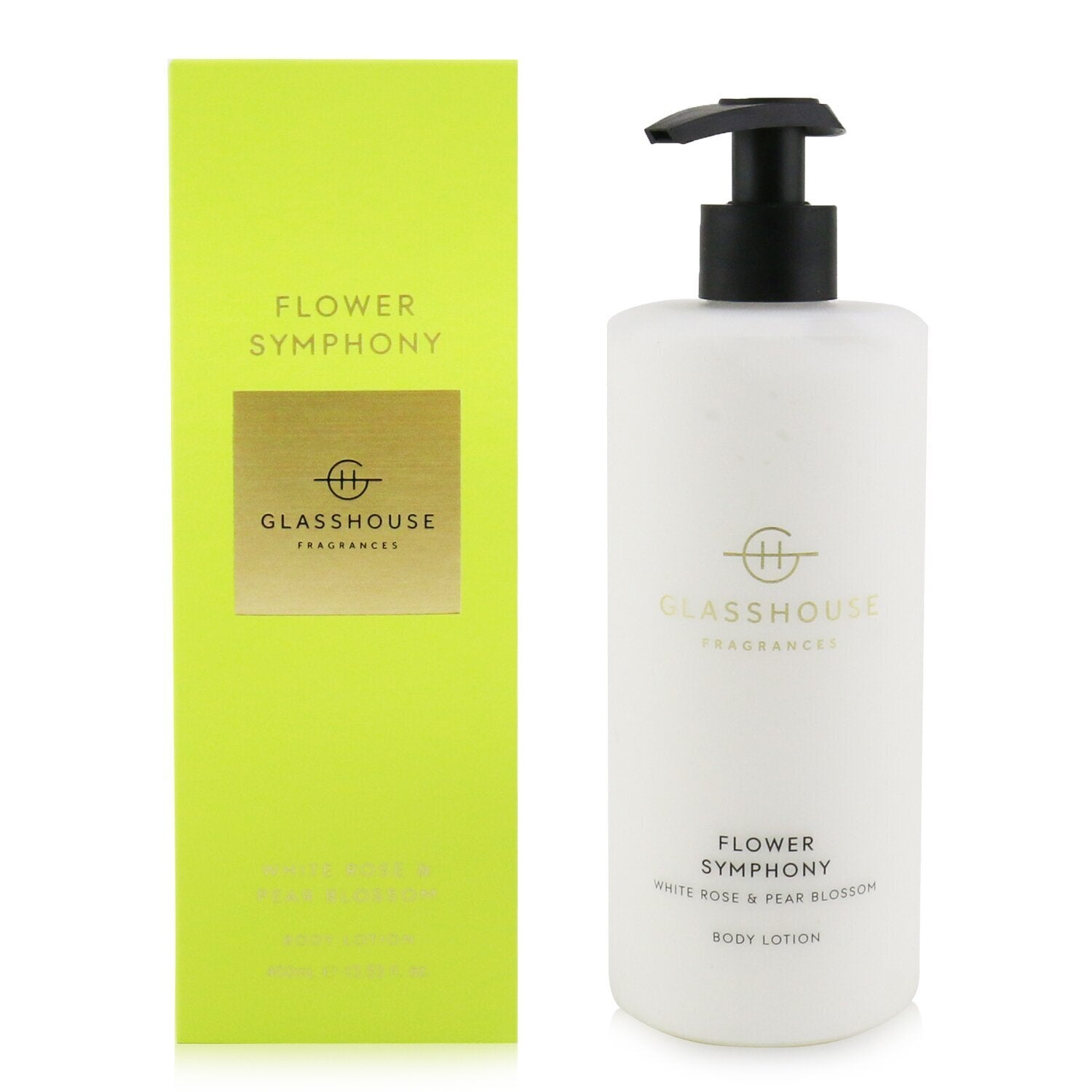 Glasshouse Body Lotion - Flower Symphony (White Rose & Pear Blossom)  400ml/13.53oz