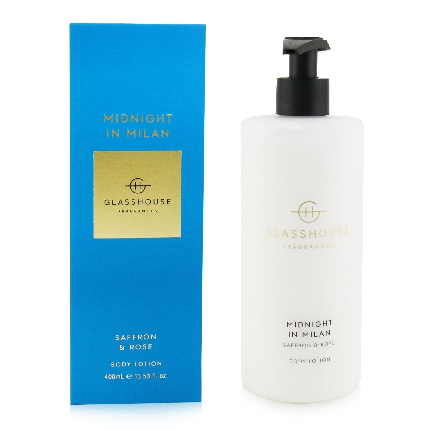 Glasshouse Body Lotion - Midnight In Milan (Saffron & Rose)  400ml/13.53oz