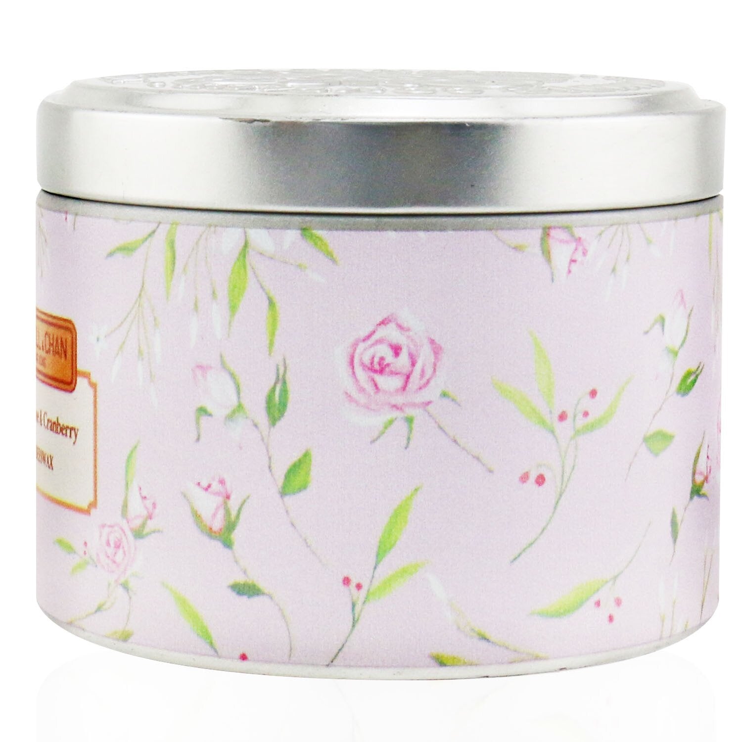 The Candle Company (Carroll & Chan) 100% Beeswax Tin Candle - Jasmine Rose Cranberry  (8x6) cm