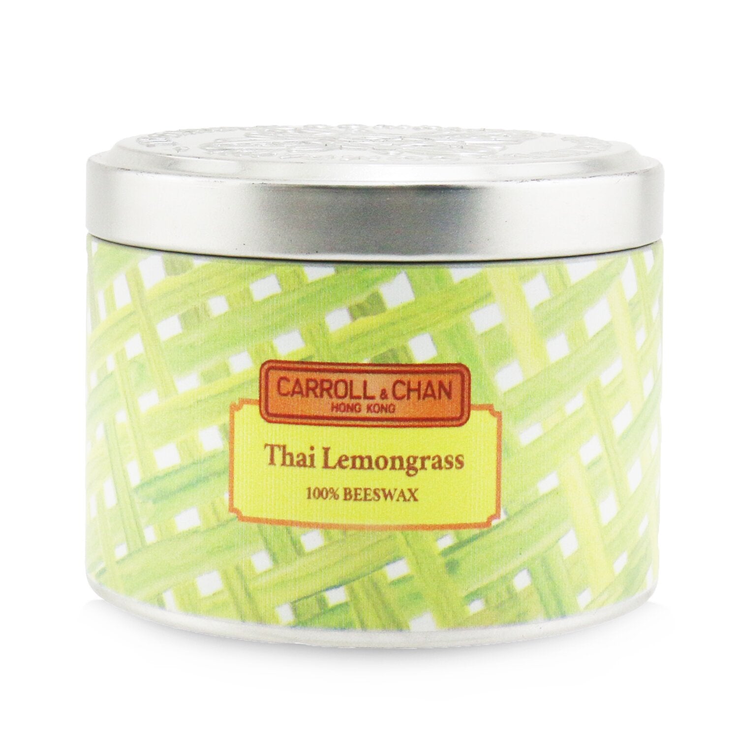 The Candle Company (Carroll & Chan) 100% Beeswax Tin Candle - Thai Lemongrass  (8x6) cm