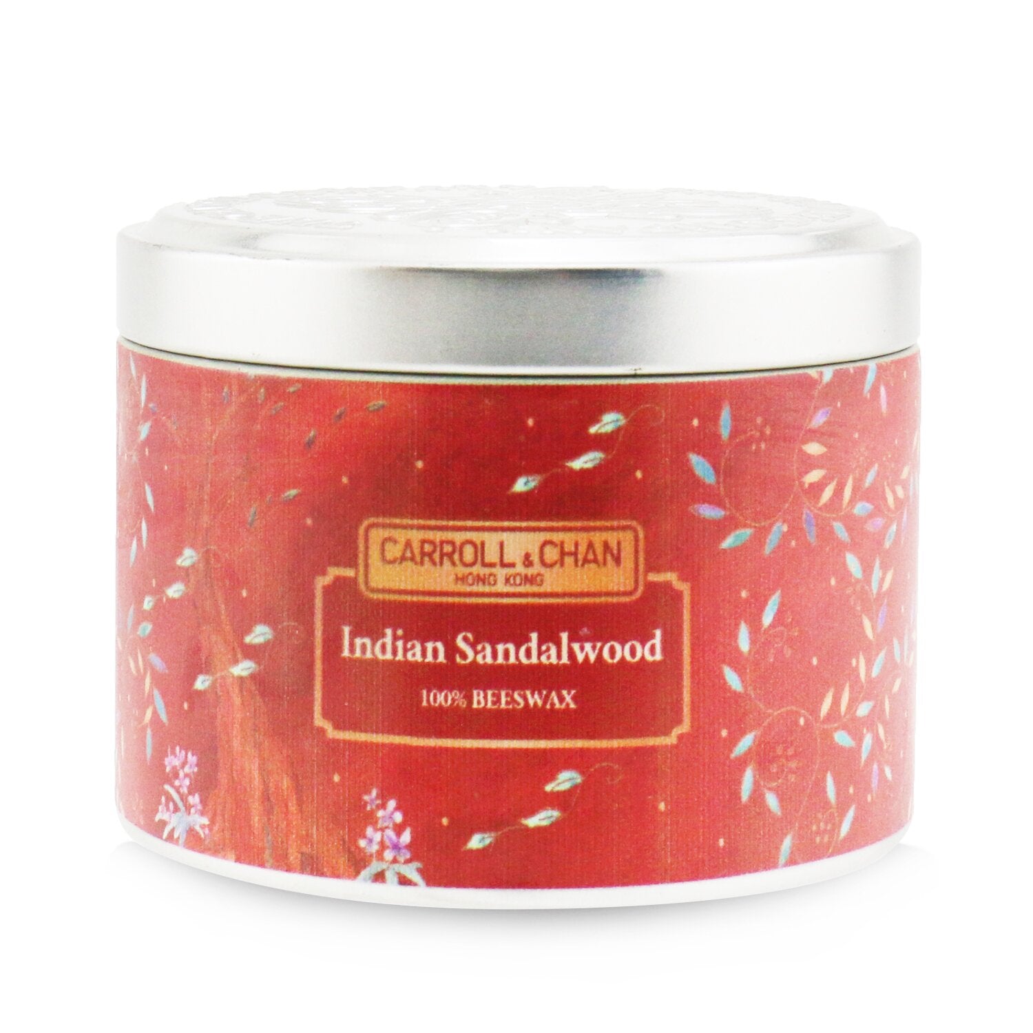 The Candle Company (Carroll & Chan) 100% Beeswax Tin Candle - Indian Sandalwood  (8x6) cm